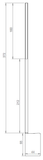Rudder - Fin Universal Fit Long Shaft (372mm)